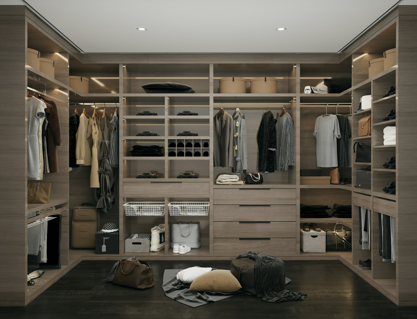 Planned to the millimetre, lit from within.